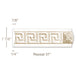 X-Large Greek Key, Resin, 5/8" X 7-7/8" Resin Friezes White River Hardwoods