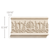 Large Scrolled Palmette (Repeats 7 1/2 MT=13/16), 6 3/4''w x 13/16''d Friezes White River Hardwoods Poplar