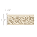 Rinceau Scrolls (Repeats 18 3/4), 7 1/2 x 1 1/16, MT = 7/8 Friezes White River Hardwoods Poplar