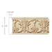 Medium Acanthus Leaf & Scrolled Bellflowers, 1"w X 4 1/2"d Friezes White River Hardwoods Poplar