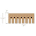 Dentil with Decoration Repeats 1" 3 1/4" x 1"d x 8' Resin Friezes White River Hardwoods