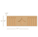 Footed Fluted Repeats 11" 1/2"d x 5 1/2"w x 8'long Resin Friezes White River Hardwoods