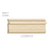 LCD - PM577, CO695, 6 1/2"w x 1 1/4"d LCD Chairrails White River Hardwoods Poplar