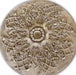 Grand Fret with Roses Medallion, 81'' dia x 3''d, 4 pieces, 6'' center hole, Plaster Plaster Medallions White River Hardwoods   