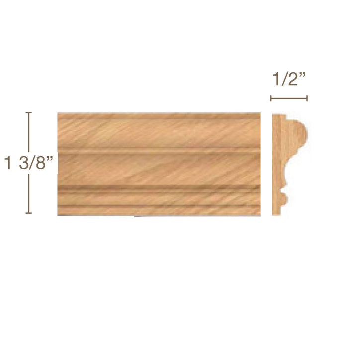 Panel Mould, 1/2 X 1 3/8 Panel Moulding White River Hardwoods Beech