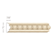 Running Coin (Repeats 1), 2''w x 7/8''d Panel Mouldings White River Hardwoods Poplar