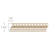 Large Beads (Repeats 1/2), 1 3/4"w x 7/8"d Panel Mouldings White River Hardwoods Poplar