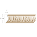 Large Egg and Dart (Repeats 2 5/8), 2 3/4''w x 1''d Panel Mouldings White River Hardwoods Poplar