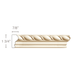 Large Rope (Repeats 1 1/4), 1 3/4''w x 7/8''d Panel Mouldings White River Hardwoods Poplar