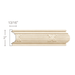 Reed and Ribbon (Repeats 4 3/4), 2''w x 13/16''d Panel Mouldings White River Hardwoods Poplar