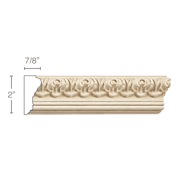 Medium Acanthus, 2''w x 7/8''d Panel Mouldings White River Hardwoods Poplar