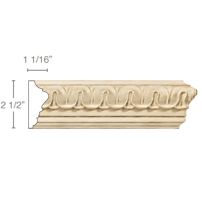 Lamb's Tongue, 2 1/2"w x 1 1/16"d Panel Mouldings White River Hardwoods Poplar