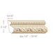 Running Leaf with Beads (Lips 1/2 - 13/16), 2 1/2''w x 13/16''d Panel Mouldings White River Hardwoods Poplar
