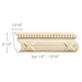 Reed & Ribbon with Beads (lips 1/2 - 13/16), 2 1/2''w x 13/16''d Panel Mouldings White River Hardwoods Poplar