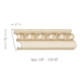 Egg & Dart, 3"w x 1"d, (lips 1/8" to 13/16) Panel Mouldings White River Hardwoods Poplar
