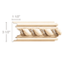 Large Rope with Pearls (Repeats 1 3/4), 3 1/2''w x 1 1/2''d Panel Mouldings White River Hardwoods Poplar