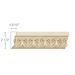 Small Acanthus Leaf, 2 1/2"w x 13/16"d Panel Mouldings White River Hardwoods Poplar