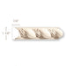 7/8 X 1-1/2 Large Rope of Antiquity Mon Reale, Poplar Panel Mouldings White River Hardwoods
