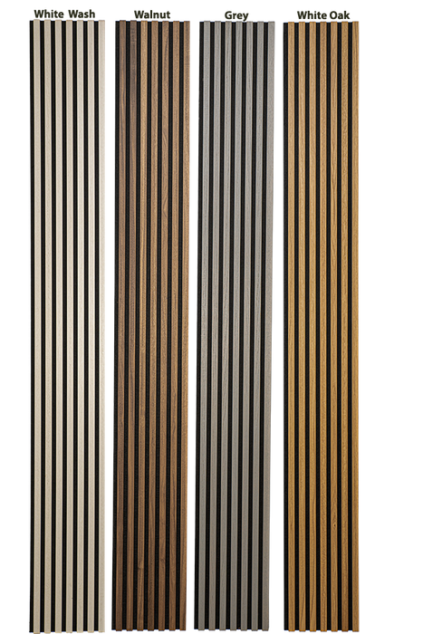 Walnut Acoustic Panel, Black Felt