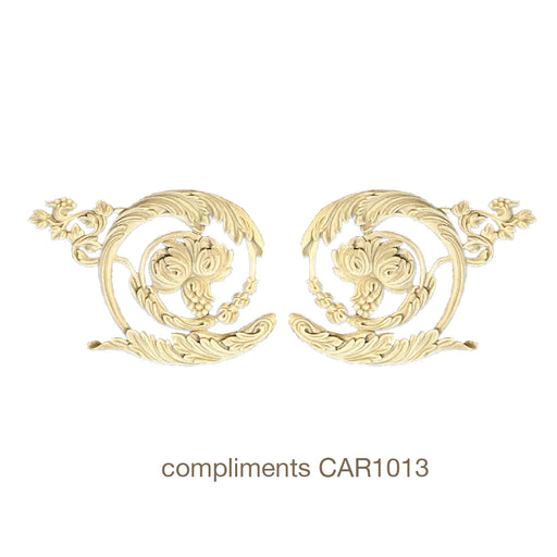 Acanthus Scroll, LR Pair, Resin, 11"W x 7 3/4"H x 3/4"D Resin Onlays White River Hardwoods