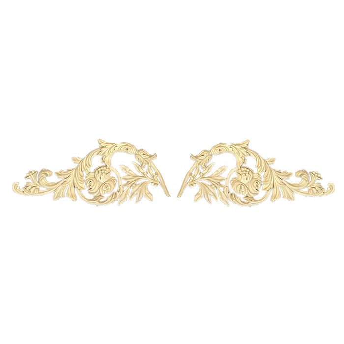 Acanthus Scroll, LR Pair, Resin, 14 1/4"W x 6 1/4"H x 3/4"D Resin Onlays White River Hardwoods