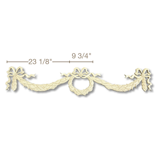13/16" x 12" x 56" Laurel Wreath and Swag White River Hardwoods