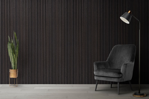 Smokey Oak Acoustic Panel - Harmony Series - Sold 2 Panels Per Carton Acoustic Slat Panel White River Hardwoods   