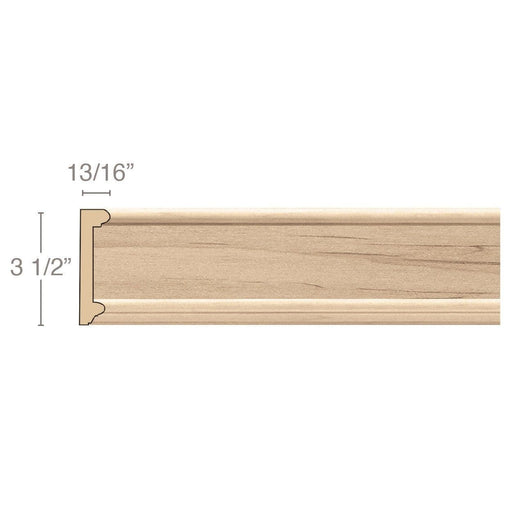Frieze Moulding for 2 1/4" Inserts, 3 1/2" x 13/16" x 8' length Carved Mouldings White River Hardwoods   