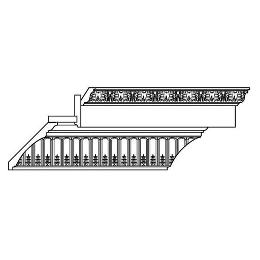 LCD8573 = CM8820, CDS1x4, DS1x4, CM8826, 10 1/4"h x 10 3/4"d LCD Crown Mouldings White River Hardwoods   