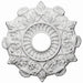 Ceiling Medallion (Fits Canopies up to 4"), 17 1/2"OD x 4"ID x 1"P Medallions - Urethane White River Hardwoods   