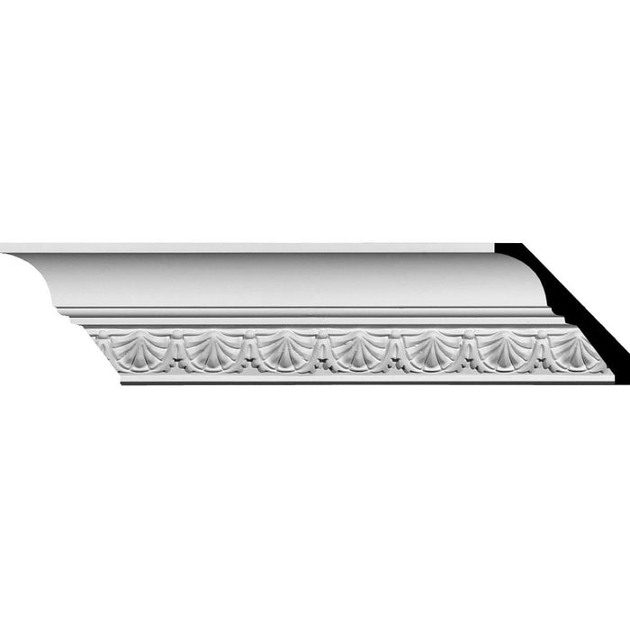 Shell Crown Moulding, 2 7/8"H x 2 3/4"P x 4"F x 94 1/2"L Crown Moulding White River Hardwoods   