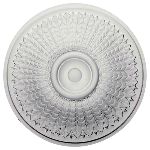 Ceiling Medallion (Fits Canopies up to 5 1/4"), 23 1/2"OD x 3 1/2"P Medallions - Urethane White River Hardwoods   