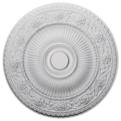 Ceiling Medallion (Fits Canopies up to 6 3/8"), 24 1/4"OD x 2"P Medallions - Urethane White River Hardwoods   