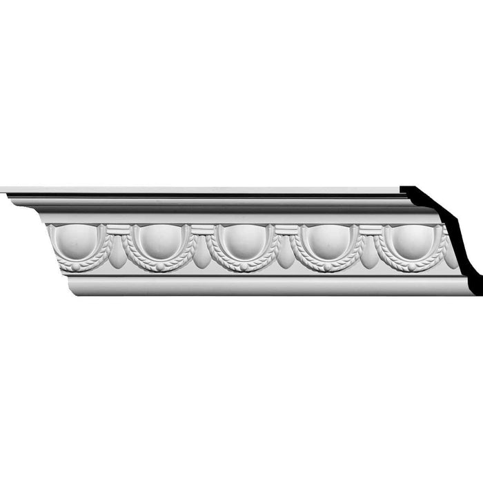 Federal Egg and Dart Crown Moulding, 5 1/4"H x 4"P x 6 5/8"F x 94 1/2"L Crown Moulding White River Hardwoods   