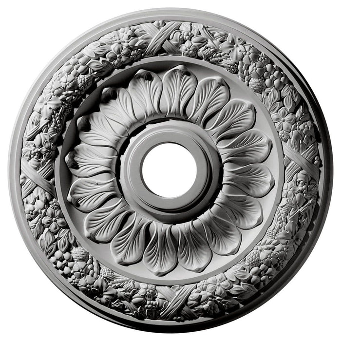 Ceiling Medallion (Fits Canopies up to 6 1/8"), 24"OD x 4"ID x 1 1/2"P