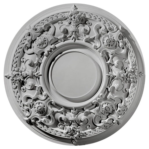 Ceiling Medallion (Fits Canopies up to 13 1/2"), 32 3/4"OD x 2 1/2"P Medallions - Urethane White River Hardwoods   