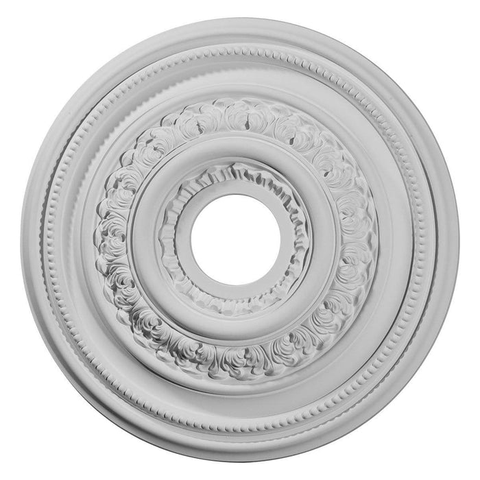 Medallón de techo (se adapta a marquesinas de hasta 4 5/8"), 17 5/8" de diámetro exterior x 3 5/8" de diámetro interno x 1 7/8" de profundidad
