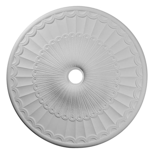 Ceiling Medallion (Fits Canopies up to 4 3/4"), 36 5/8"OD x 3 5/8"ID x 2 3/8"P Medallions - Urethane White River Hardwoods   