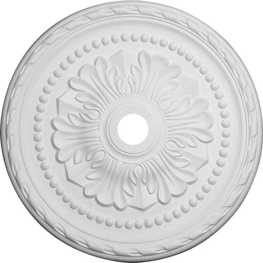 Ceiling Medallion (Fits Canopies up to 7 5/8"), 31 1/2"OD x 3 5/8"ID x 1 3/4"P Medallions - Urethane White River Hardwoods   
