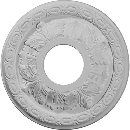 Ceiling Medallion (Fits Canopies up to 4 3/4"), 11 3/8"OD x 3 5/8"ID x 1 1/8"P Medallions - Urethane White River Hardwoods   