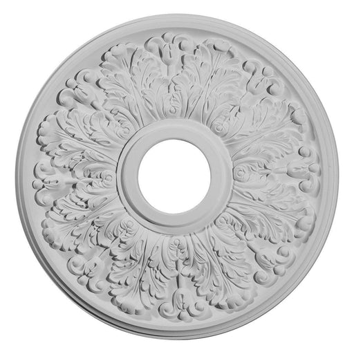 Ceiling Medallion (Fits Canopies up to 5 5/8"), 16 1/2"OD x 3 5/8"ID x 1 1/8"P Medallions - Urethane White River Hardwoods   