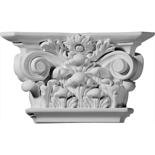 Acanthus Leaf Capital(Fits Pilasters up to 6 3/4"W x 1"D), 10 1/2"W x 6 1/8"H x 3"D Capitals White River Hardwoods   