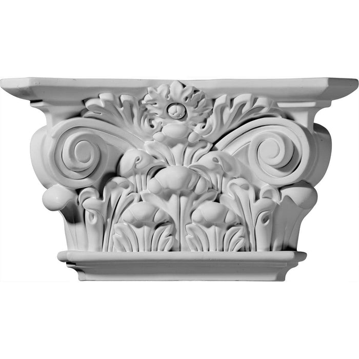 Acanthus Leaf Capital (Fits Pilasters up to 6 5/8"W x 1 1/8"D), 12 1/4"W x 6 7/8"H x 3 1/2"D