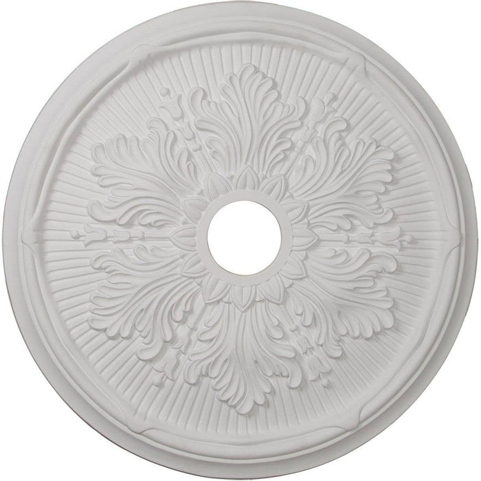 Leaf Ceiling Medallion (Fits Canopies up to 3 5/8"), 23 3/4"OD x 3 5/8"ID x 1 7/8"P