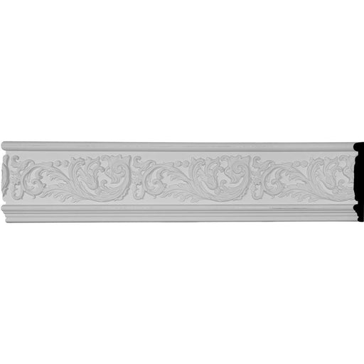 Tyrone Scroll & Flowers Frieze, 7"H x 1"P x 94 1/2"L Crown Moulding White River Hardwoods   