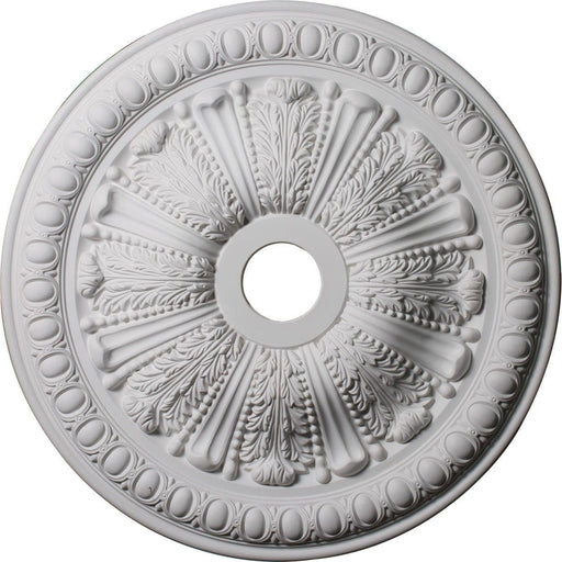 Egg & Dart Ceiling Medallion (Fits Canopies up to 6 3/4"), 27 7/8"OD x 3 7/8"ID x 2 1/2"P Medallions - Urethane White River Hardwoods   