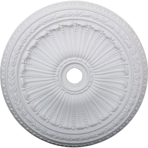 Ceiling Medallion (Fits Canopies up to 4 7/8"), 35 1/8"OD x 4 7/8"ID x 2 1/2"P Medallions - Urethane White River Hardwoods   