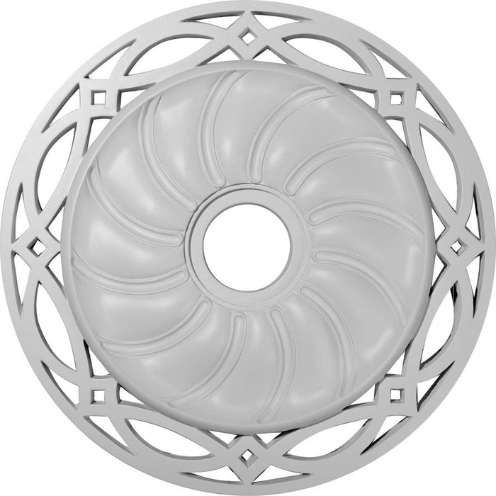 Ceiling Medallion (Fits Canopies up to 6 1/4"), 26 5/8"OD x 4 1/2"ID x 1 3/8"P