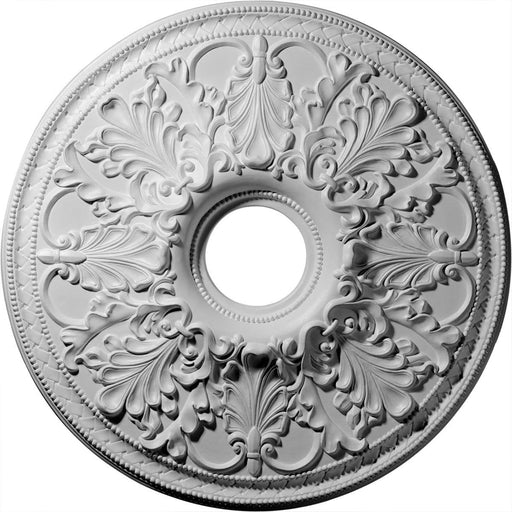 Ceiling Medallion (Fits Canopies up to 4 3/4"), 23 7/8"OD x 4"ID x 2 1/8"P Medallions - Urethane White River Hardwoods   