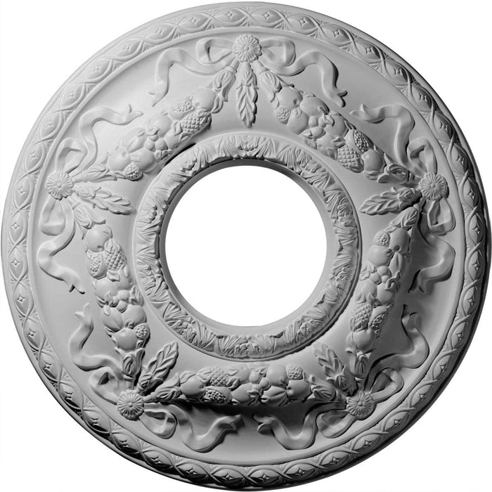 Medallón de techo (se adapta a marquesinas de hasta 7 1/4"), 22 1/8" de diámetro exterior x 7 1/4" de diámetro interior x 1 3/4" de profundidad